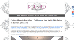 Desktop Screenshot of polishedbeautybar.com